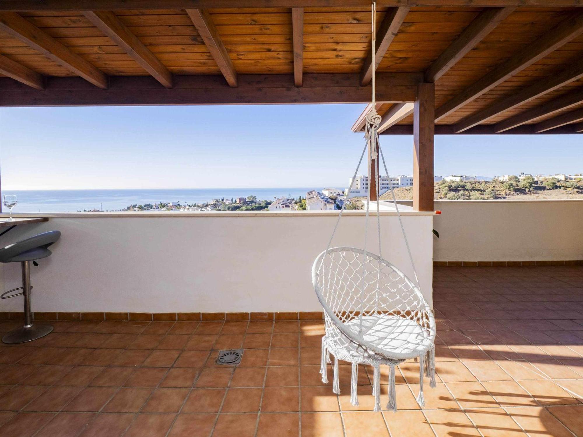 Apartmán Atico Con Vistas Al Mar Piscina Y Parking Màlaga Exteriér fotografie